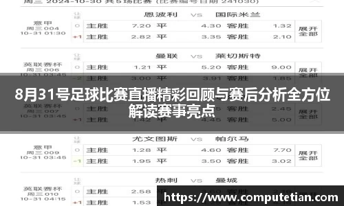 8月31号足球比赛直播精彩回顾与赛后分析全方位解读赛事亮点